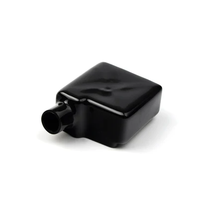 Factory Supply L Shape Positive Negative Car Battery Terminal Covers Rubber Right Elbow Wire Connector Cap Cover Protector