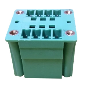  5.0mm/5.08mm Wire Connector 2X4 Position Block PCB Male Right Angle Terminal