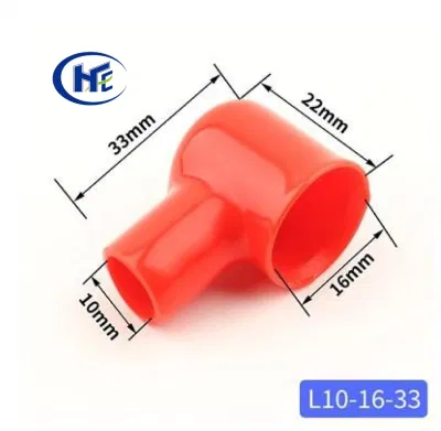  16mm2 to 25mm2 PVC Terminal Insulation Rubber Cover for Cable Lug Ring Stud in Car/Auto Motorcycle Battery L10-16-43
