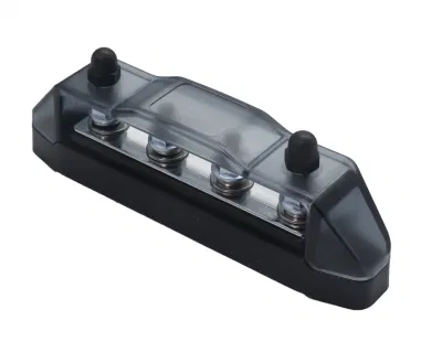  Edge BBS4 Busbar 4 X 1/4inch Studs, 3 X #8 Screw Terminals Power Distribution Block with Ring Terminals
