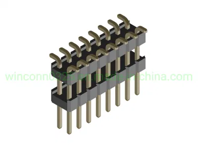  2.54 mm Pitch DIP Straight Pin Header Connector Dual Row Socket Connector Terminal