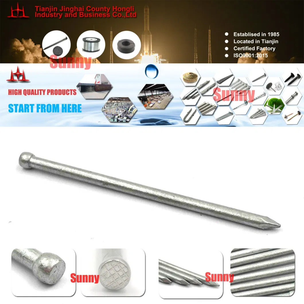 HDG 50&mu; 40mmx2.1mm Galvanized Lost Head Nails with 25kg Box