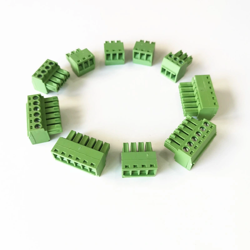3pin Plug-in 5mm Pitch Panel PCB Mount Screw Terminal Block Connector