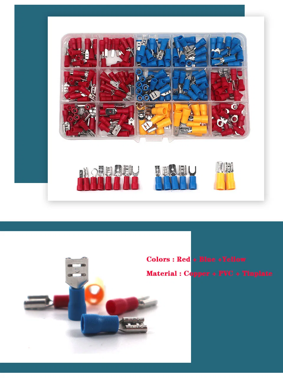 Electrical Wire Connectors Insulated Wire Crimp Terminals