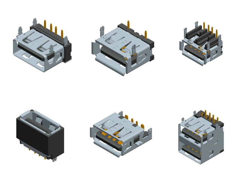 Right Angle Board to Board PCB Board Connectors Electronic Components Power Supply Terminal