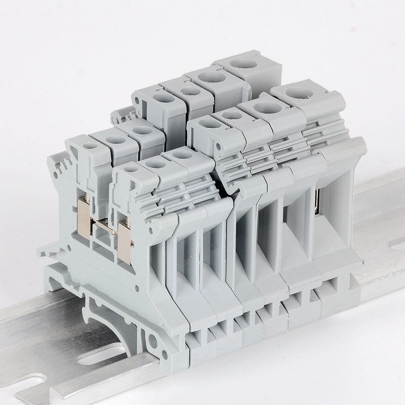 Universal Panel Mount Screw Terminal Block PCB DIN Rail Wiring Connector Terminals UK Series