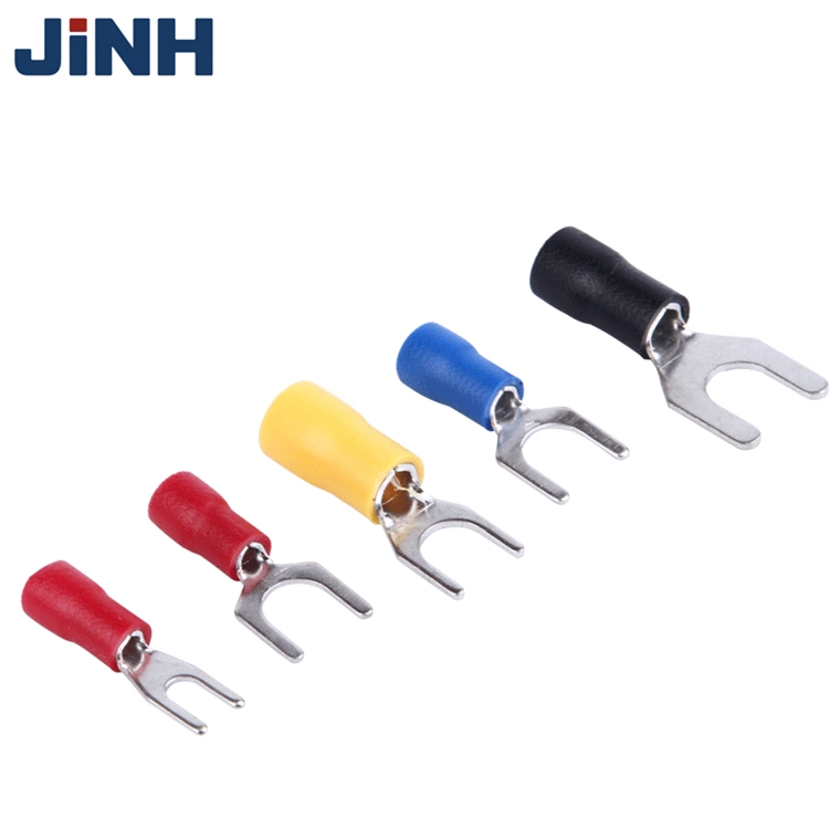 Jinh Sv Series Copper Fork Insulated Electrical Wire Crimp Terminals