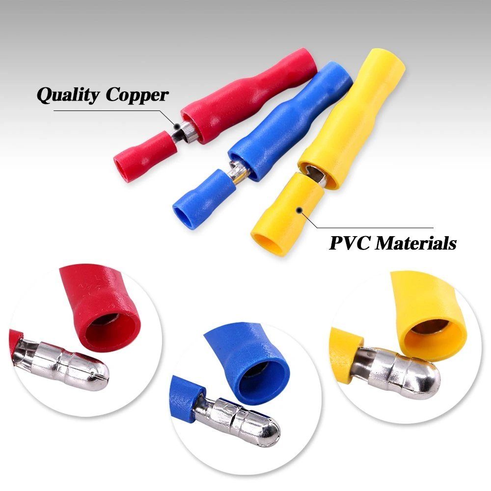 Hampool Various Wire Connectors Pre-Insulated Crimp Terminal Splicing Bullet Connector