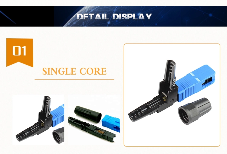 ESC250d Sc/APC FTTH Optical Fiber Fast Connector/Conector