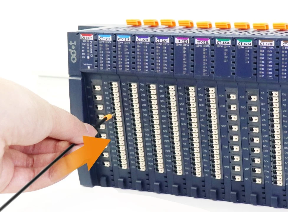 Remote Profinet I/O Network Adapter for PLC, 32 Io Module Slots Extensible, Input &amp; Output Max 1440bytes, Support No Mrp Redudancy