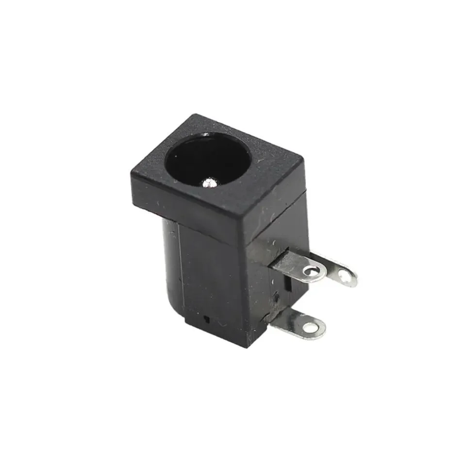 5.5X2.1mm DC-005 Black DC Power Jack Socket DC Connectors Supply Barrel-Type Right Angle PCB Mount Terminal