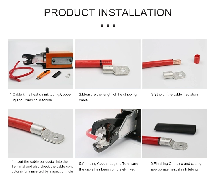 Non Insulated Types Cable Copper Lug Terminal Lug Types