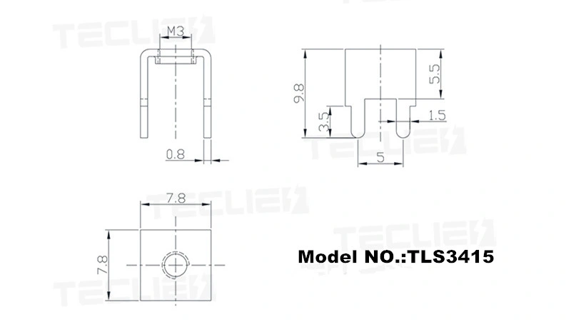 40A Solder Copper Terminal PCB M3 Screw Terminal Block, Big Current PCB Screw Tab Wire Connector Terminal Factory Price