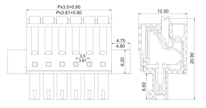 Screw Terminal Block PCB Terminal Connector with Pitch 3.5mm 3.81mm 3.96mm 5.0mm 5.08mm