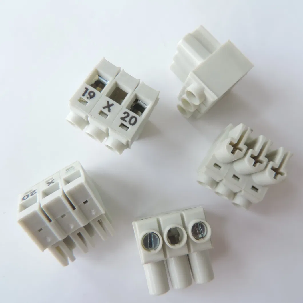 5.0mm Pitch Screw Terminal Block Connector Grey for PCB Mount Can Be Spliced of 2way 3way 4way