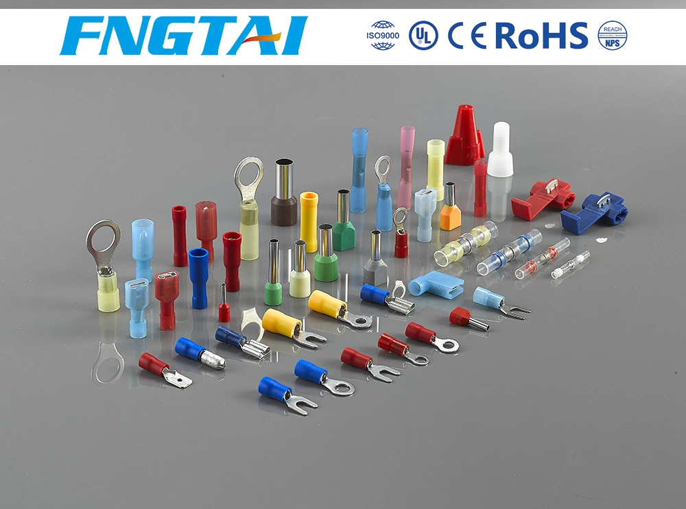 High Quality RV Type Crimp Ring Insulated Copper Cable Terminal Lug