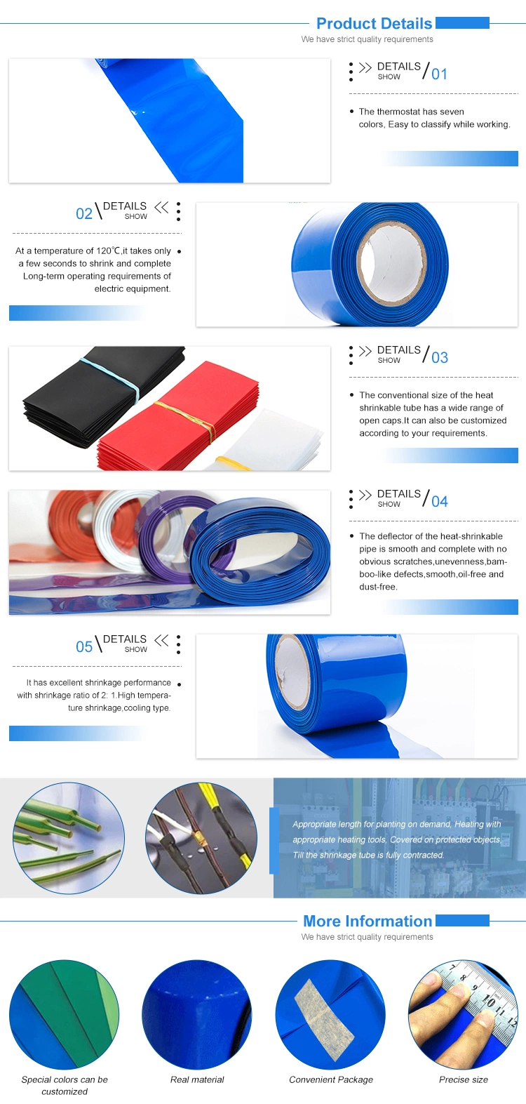 PVC Heat Shrink Sleeve Battery Sleeve