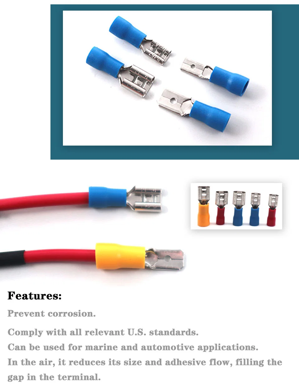 Spade Fork Ring Solderless Crimp Terminals