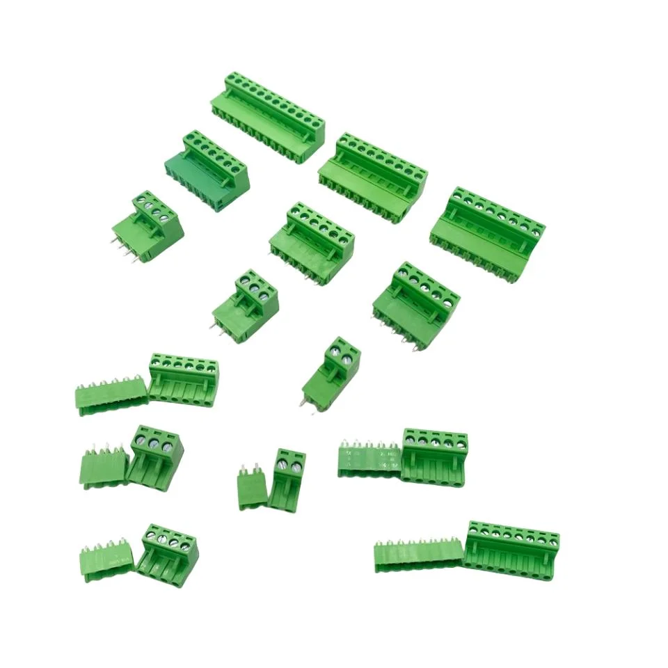 PCB Screw Terminal Block 2.54mm Pitch 2p 3p 4p 5p 6p 7p 8p 9p 10p 12p 16p