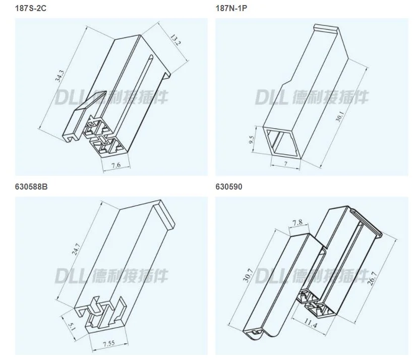 Factory OEM Customized 187 (4.8) Hard Sleeve Terminals Series