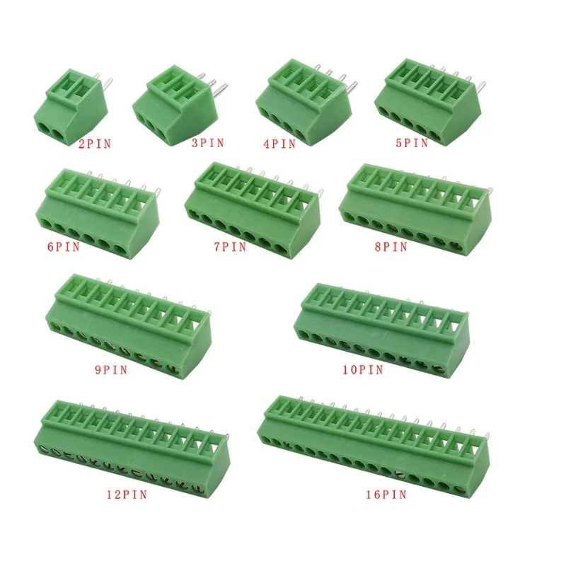 PCB Screw Terminal Block 2-12pin 3.81mm 3.96mm 5.08mm Female Socket Pin Header Wire Connector Terminal Blocks