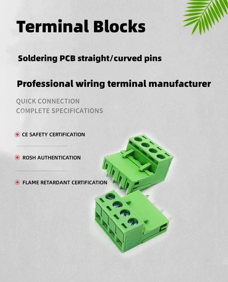 5.08mm 3 Pins 150V 10A Screw Terminal Block Connector PCB 5.08 Screw Terminal Block