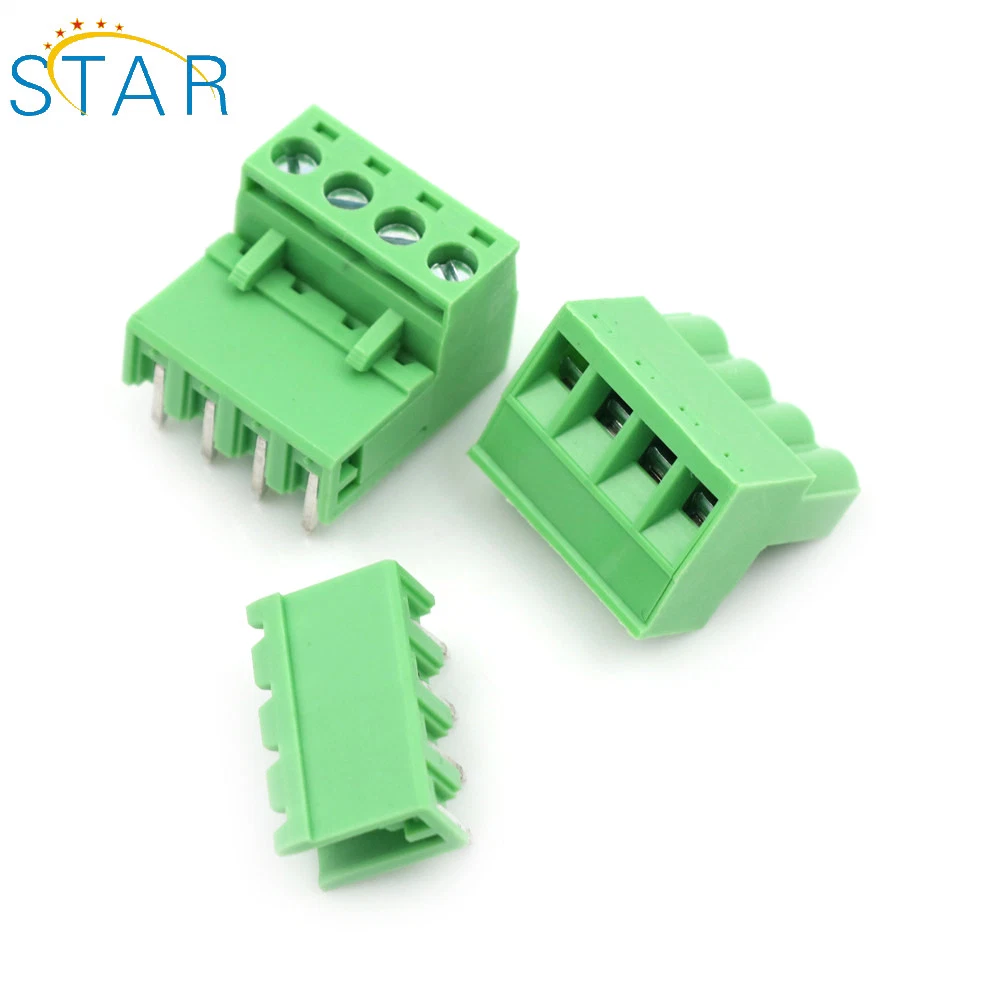 PCB Screw Terminal Block Pluggable Type Green