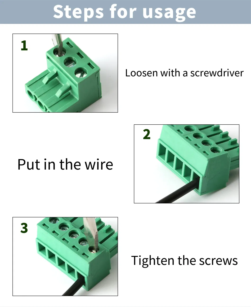 Spring Pluggable 2/3/4/5/6/7/8/9/10 Pin 3.81mm 5.0mm 5.08mm Pitch PCB Screw Terminal Block Connector Terminal Block