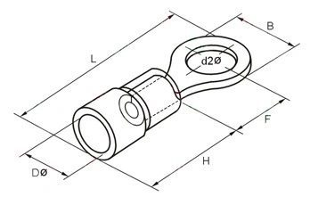 Utl Pre-Insulating Cable Lug Terminals Block Ring Type