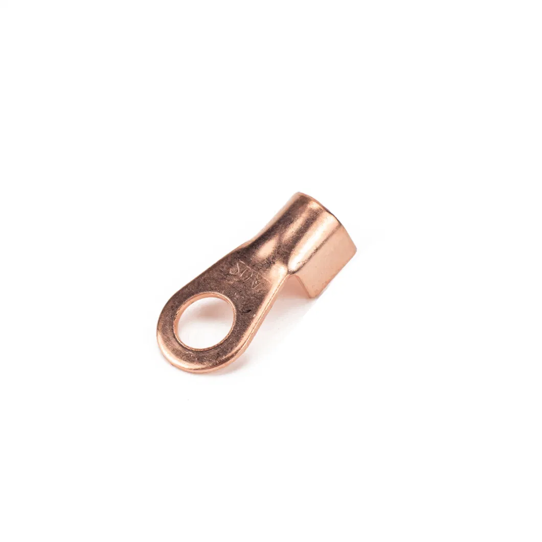 AWG Non Insulated Ring Copper Connector Lugs Ring Type Ot Terminals