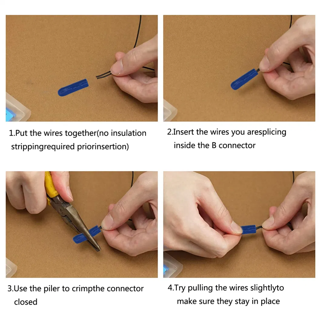 Uy Crimp B Wire Gel Filled Bean Type Connectors Terminals