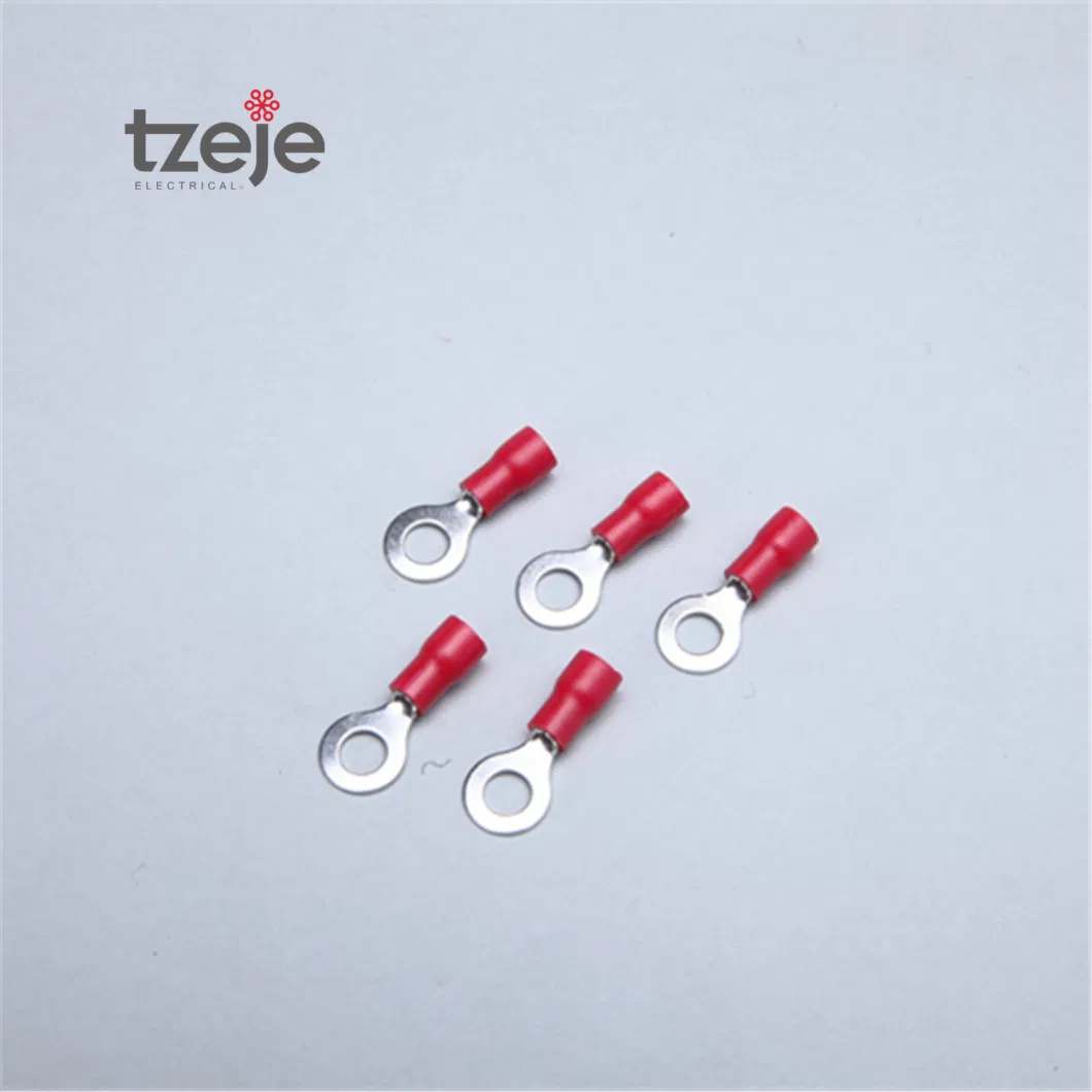 Red Color Ring Terminals for Wire 0.5-1.5mm Copper Tube