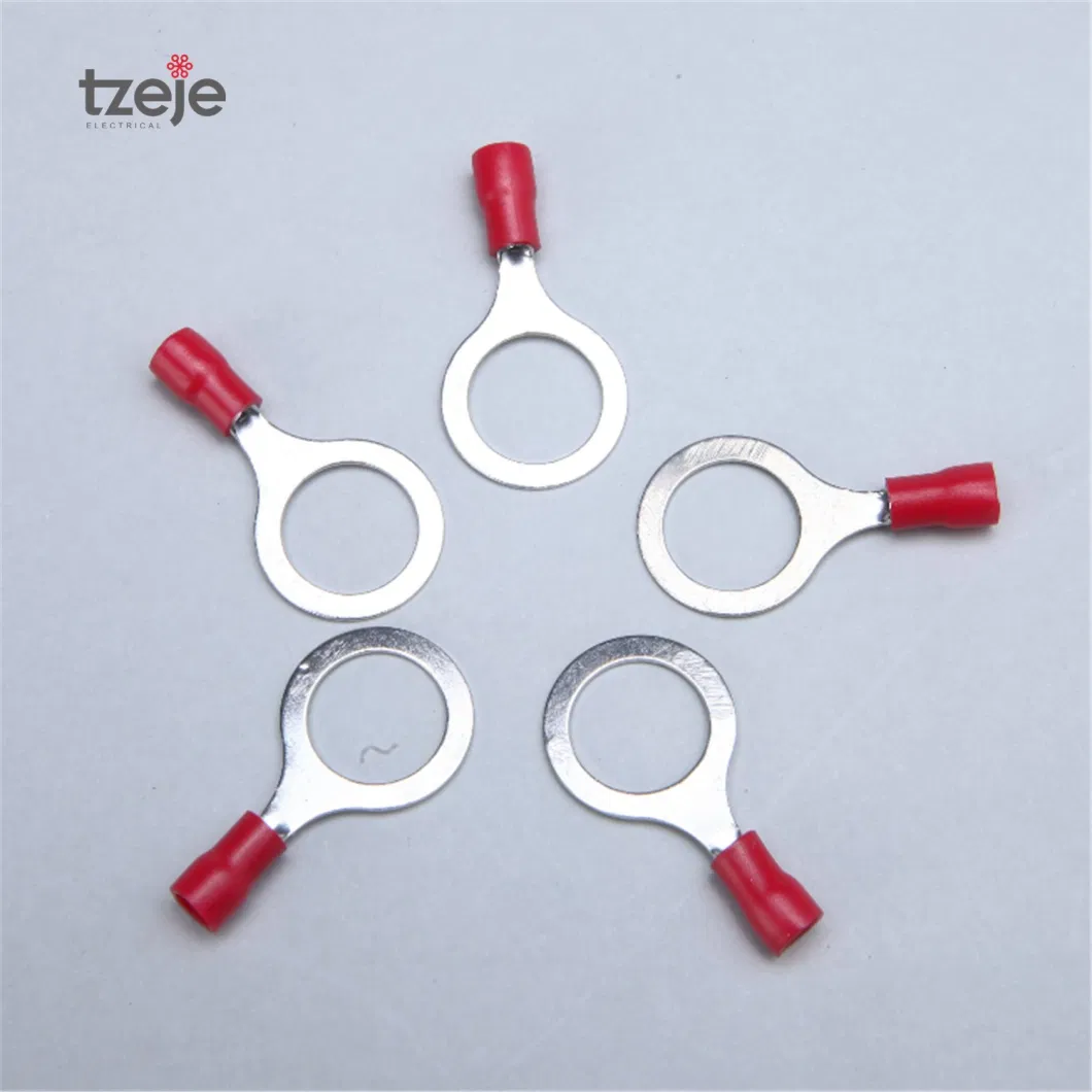 Red Color Ring Terminals for Wire 0.5-1.5mm Copper Tube