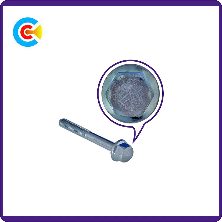 DIN/ANSI/BS/JIS Carbon-Steel/Stainless-Steel Hexagonal Head Flange Rod Lengthened Furniture Plated Screws