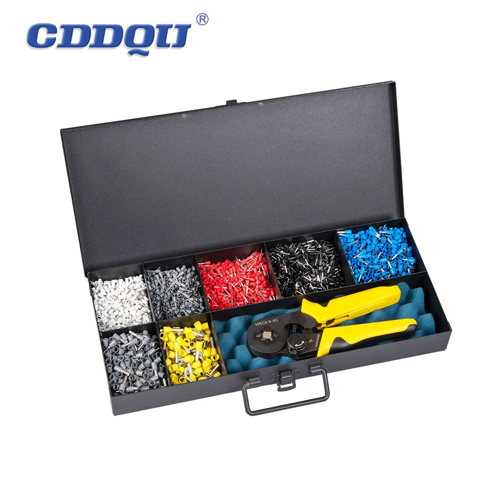 Electrical Cord End Bootlace Ferrule Terminal Self Adjustable Kit Plier Ferrule Crimping Tool Kit