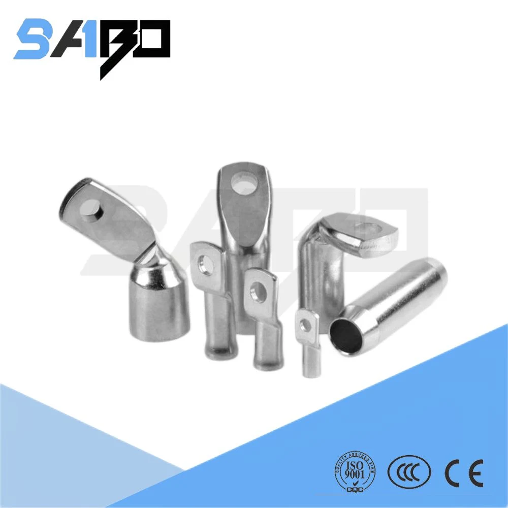 High Quality Tinned Copper Crimp Cable Terminal Lug Dual Hole Battery Tube Ring Crimp Terminal Connector