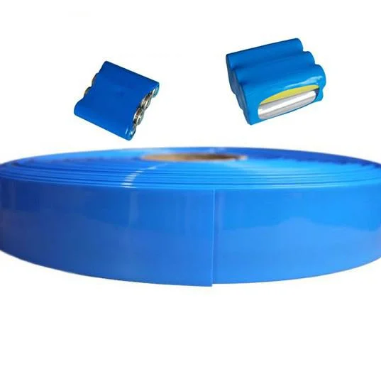 Blue PVC Heat Shrink Cable Sleeve Battery Sleeve