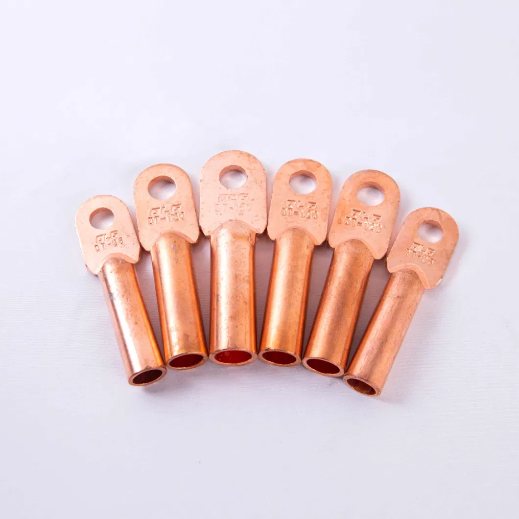 Copper Aluminium Bimetal Cable Lugs Crimping Types Connecting Terminal Cable Lugs Crimp Brass Terminal