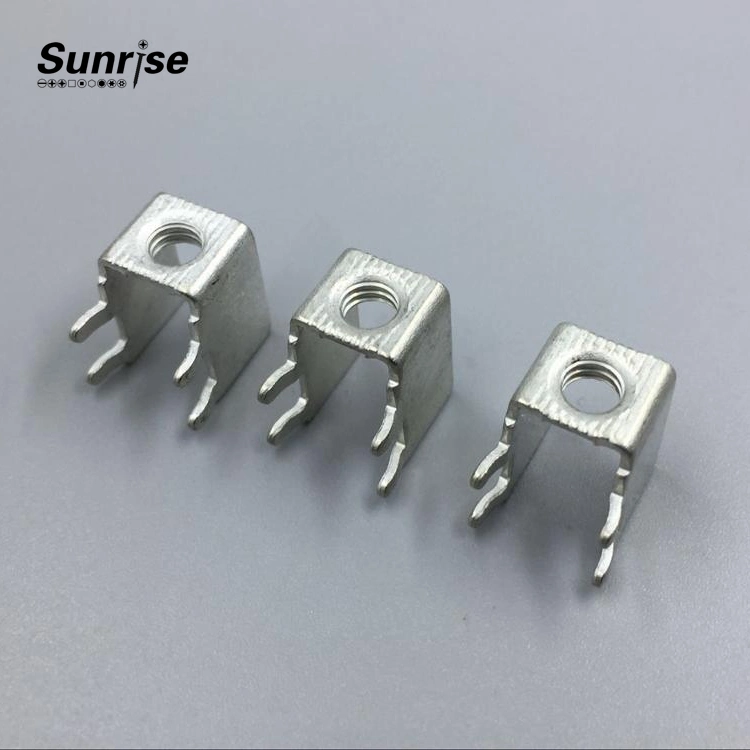 China Factory Popular Socket Parts PCB Brass Terminal Screw with Terminal Cage Wiring Brass Earth Terminal Connector Terminal Box with Screw