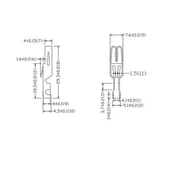 Tinned Plated Brass Copper Welding Automotive Ring Tubular Battery Cable Connectors Terminals