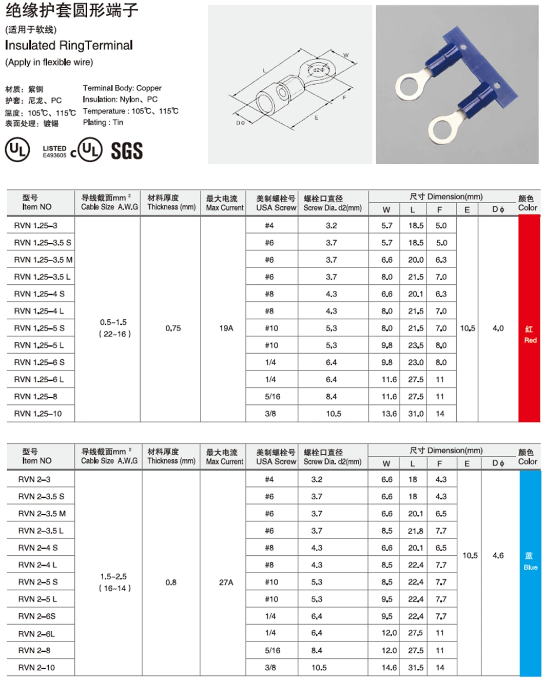 Ring Terminal Insulated Terminal Sheath Terminal Nylon Connector Cord End Terminal