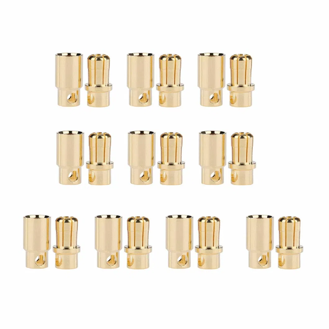 Gold Bullet 8mm Connector for RC Battery ESC Motor Plug