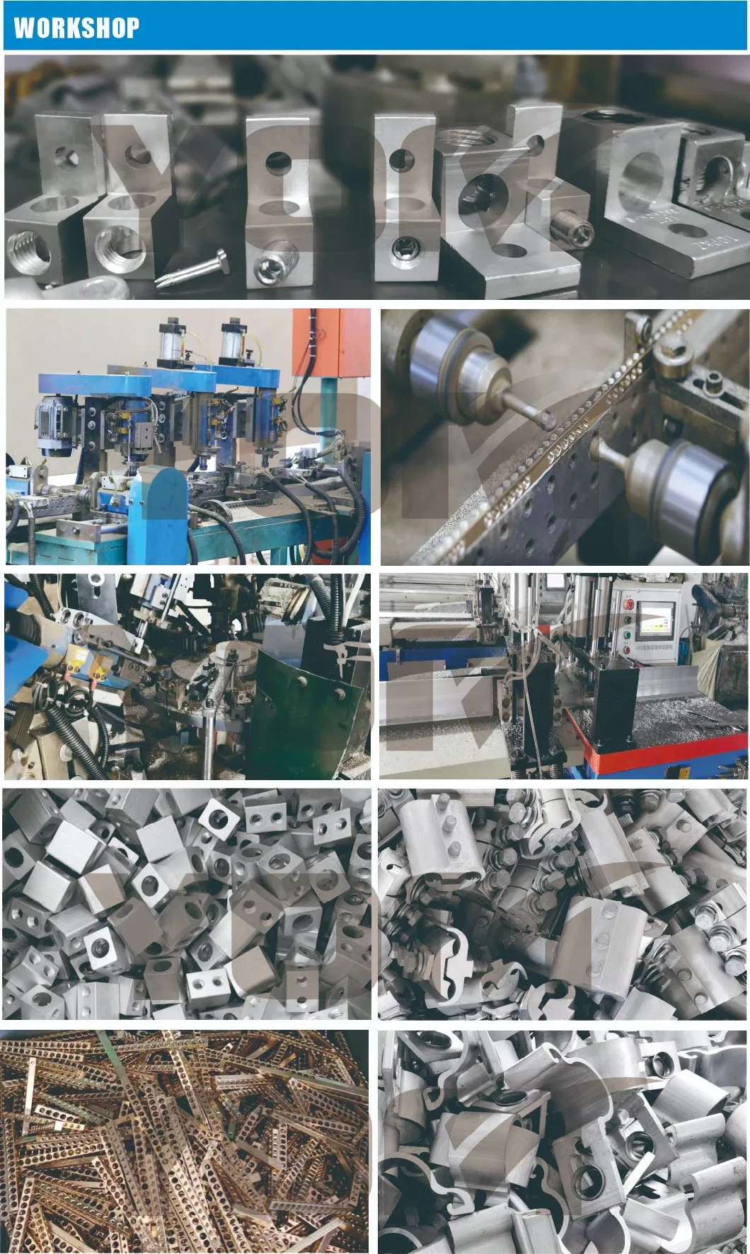 Electrical Grounding Aluminum Mechanical Terminals (Three Conductors, Two-Hole Mount)