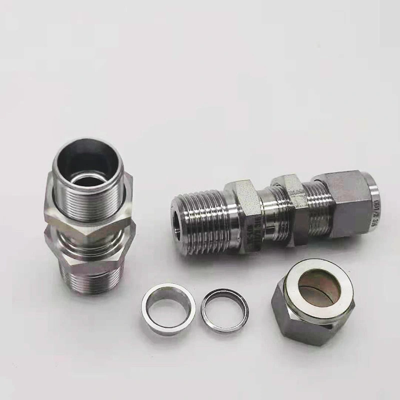 Bcm Stainless Steel 316 304 Bulkhead Male Connectors with Cutting Rings