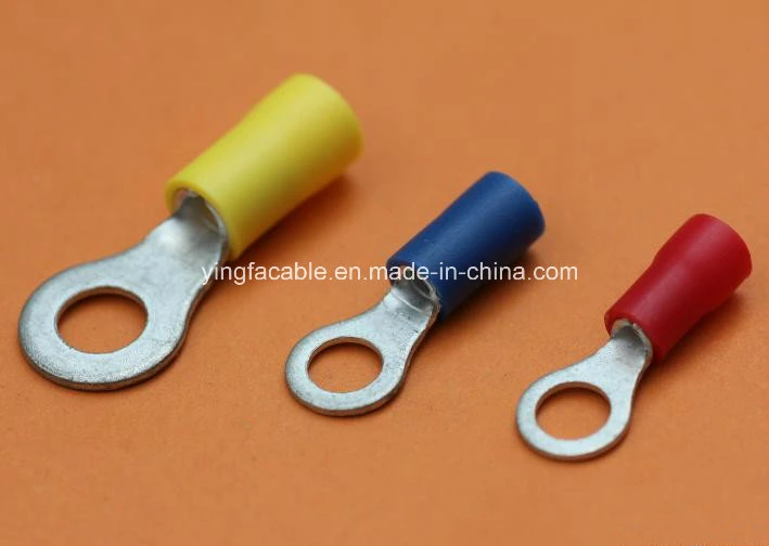 China Manufacture Rvs1.25-6 Copper Ring Type Insulated Terminal