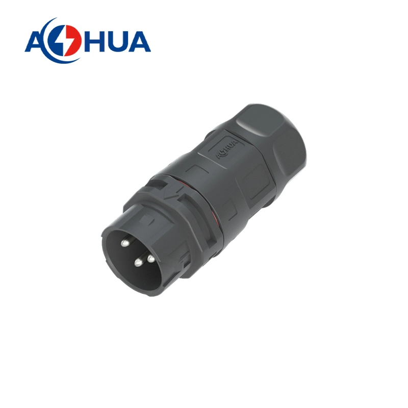 Power Cable Connectors Male and Female 15A 250V Q20 2pin 3pin Wire Connector with Push Lock Terminal Assembly Bayonet Lock Quick Connector IP67