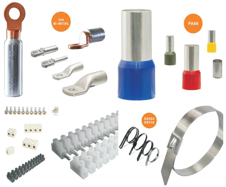 Electrical Non-Insulated Fork Spade Crimp Terminals Wire Connectors