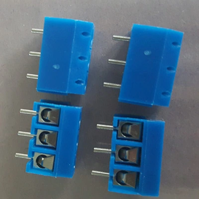 301 3p 5.0mm Pitch Blue Scrwe Type PCB Terminal Block