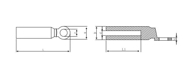 CAS/Dtl-2 Electric Ring Types Terminals Connector Copper-Aluminum Bimetallic Cable Lugs