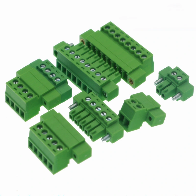 4-Way 4 Pole Pin PCB Mounting Screw Terminal Block Connector